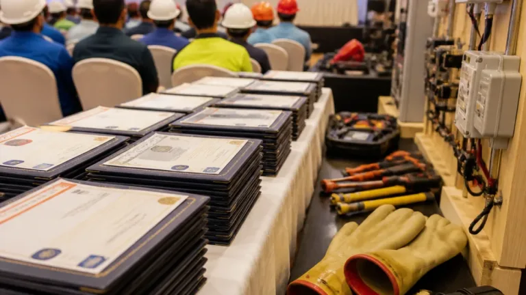 Infotep certifica 158 electricistas y la SIE entrega 99 licencias en La Vega