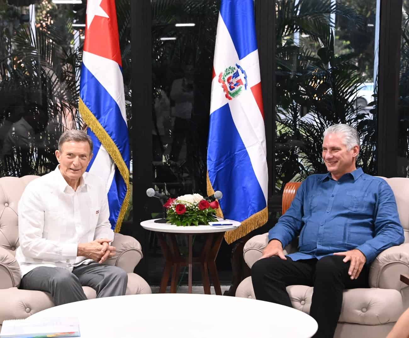 “Es un gusto tenerte aquí”, el presidente cubano Miguel Díaz-Canel se reúne con Roberto Álvarez