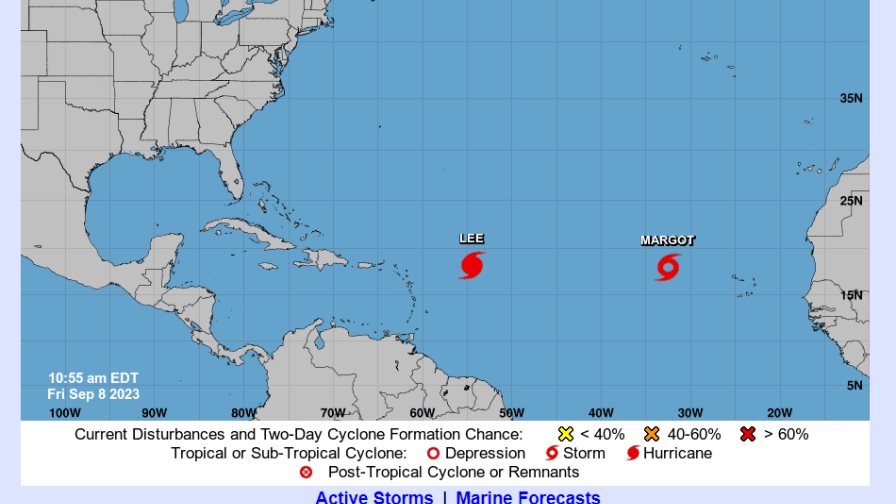 El potente huracán Lee baja a categoría 4 pero sigue siendo un “poderoso” huracán rumbo a las Antillas