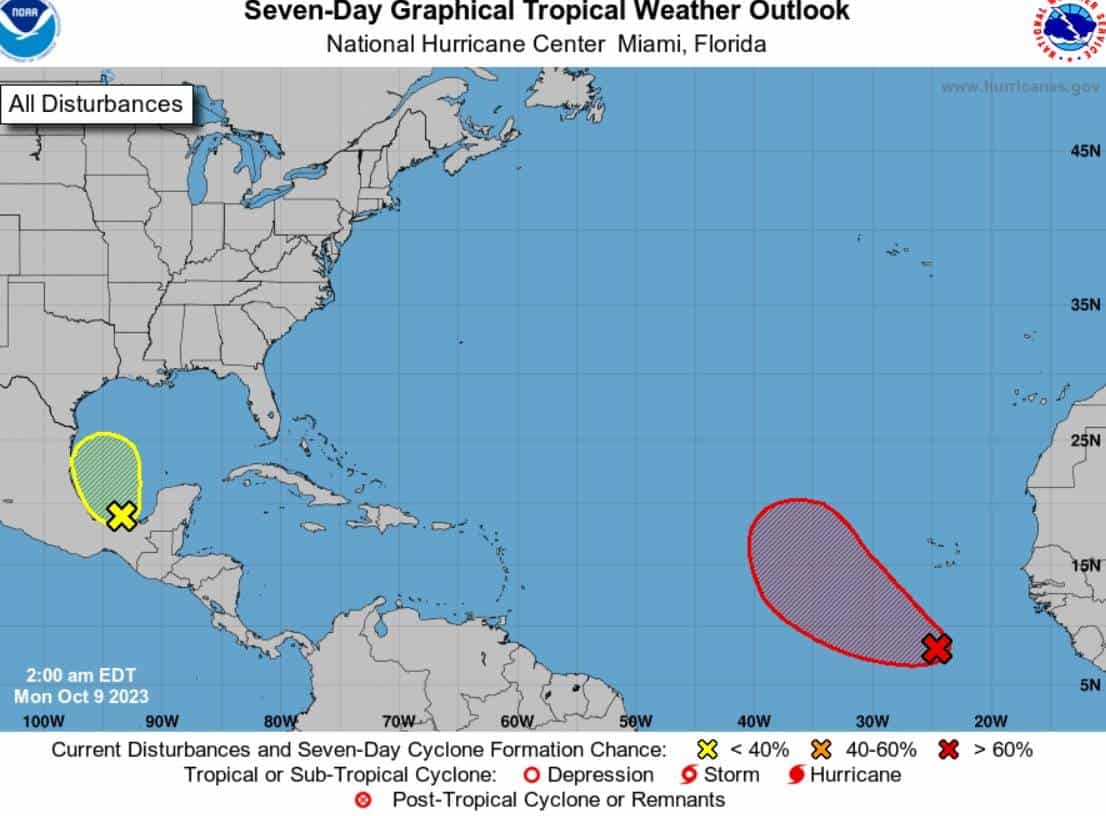 Nuevo sistema tropical en el Atlántico podría convertirse en ciclón tropical esta semana
