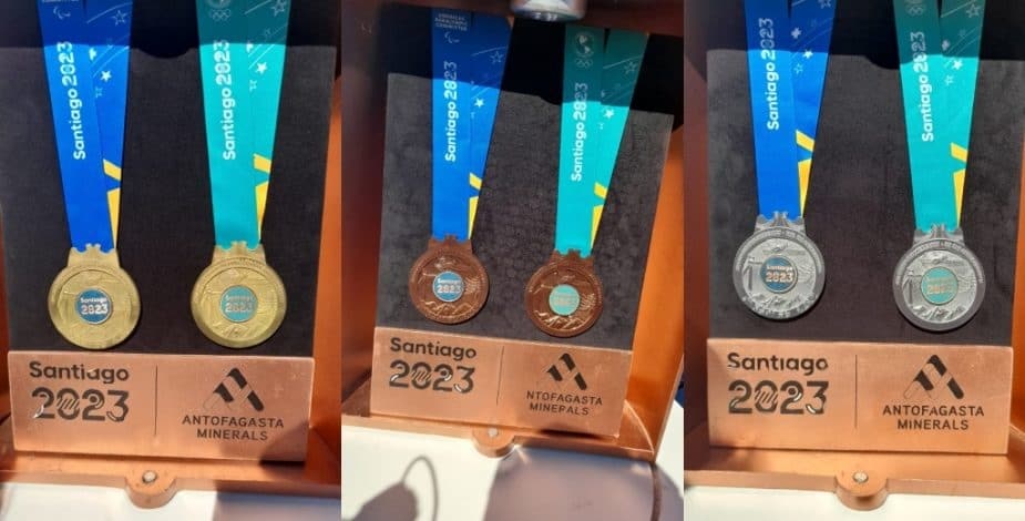 Las medallas de Santiago 2023 serán únicas y con un corazón de cobre