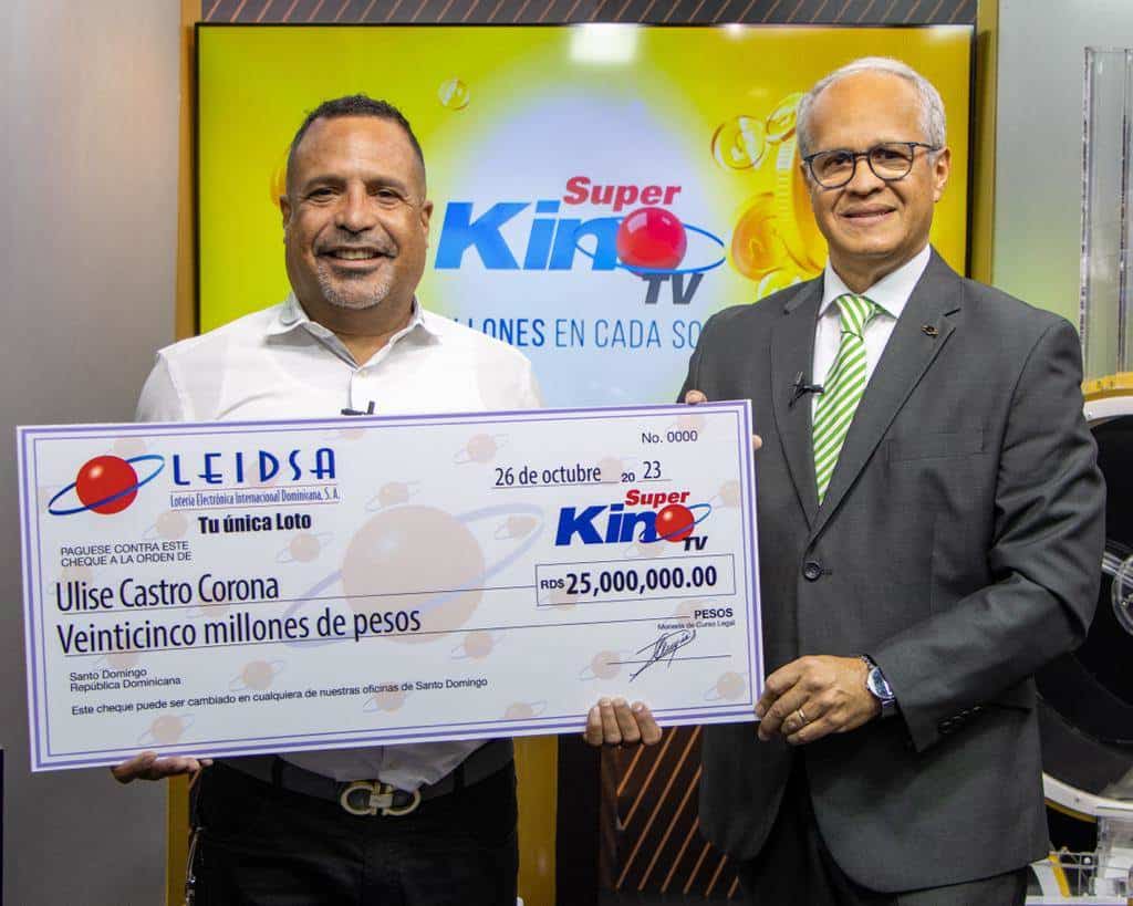 Productor de café gana 25 millones de pesos con Súper Kino TV de Leidsa