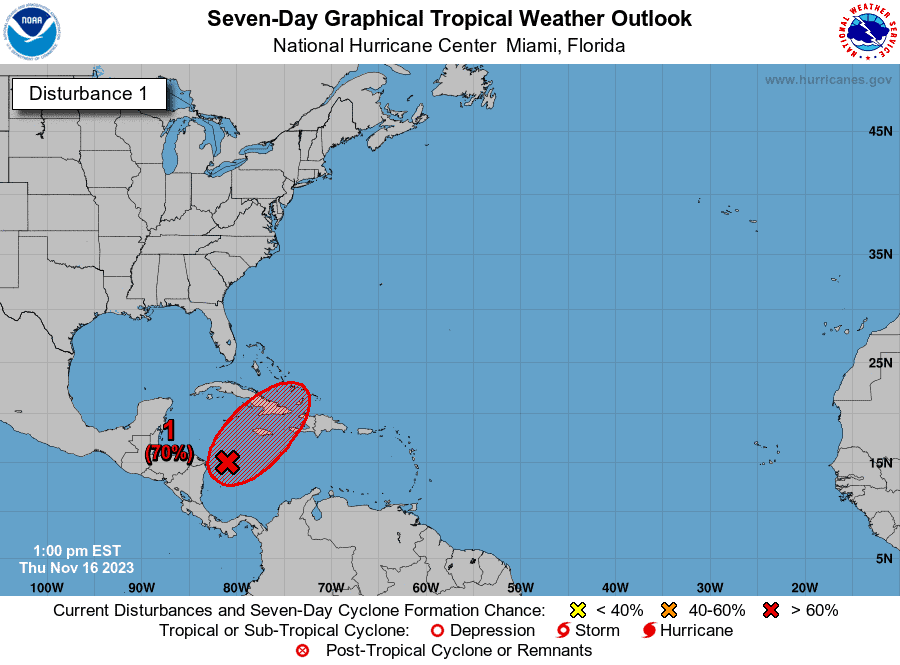 Disturbio tropical que viene “al revés” tiene alta probabilidad de ser ciclón en 48 horas