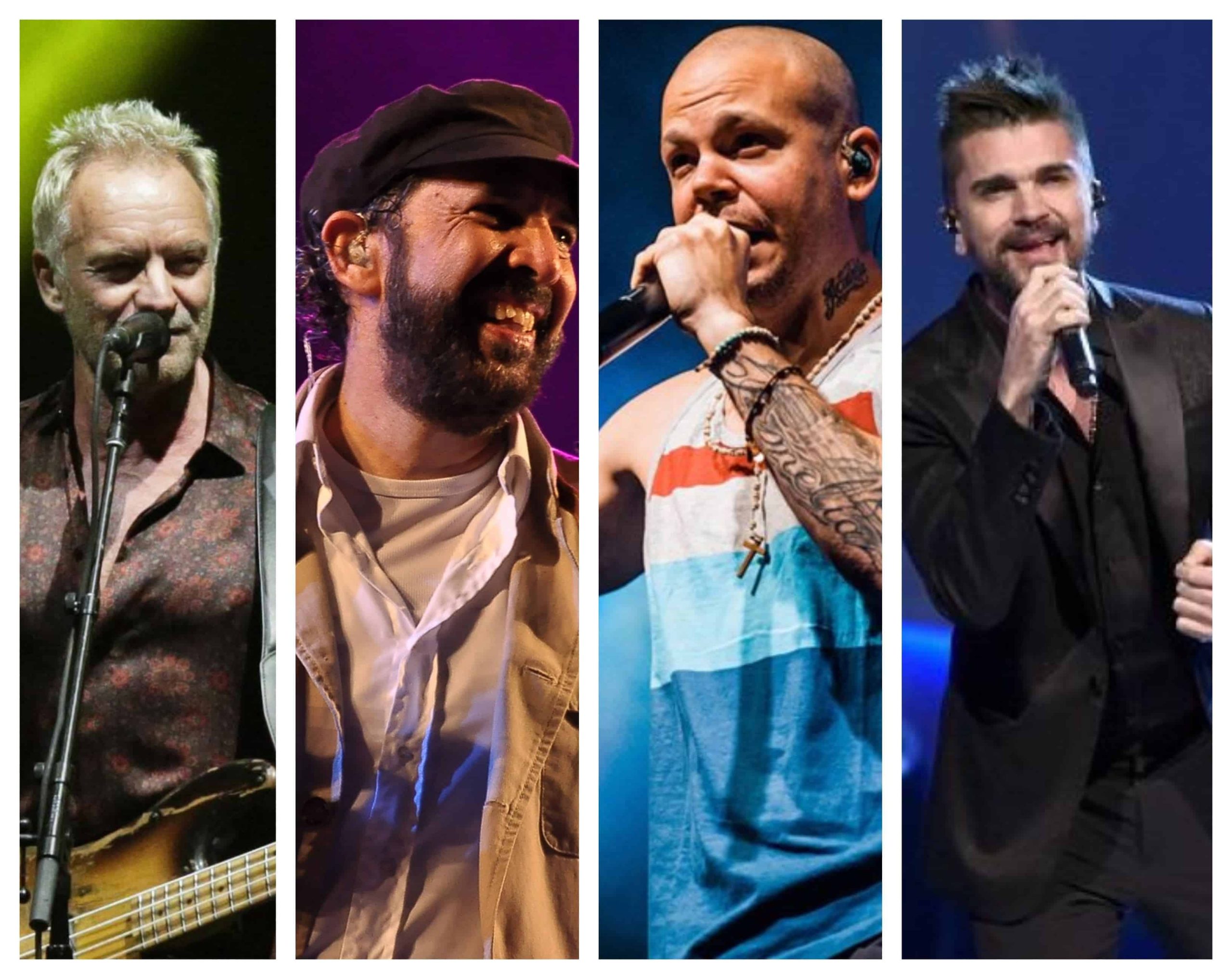 Sting, Juan Luis Guerra, Juanes y Residente juntos en épico concierto en el Estadio Olímpico
