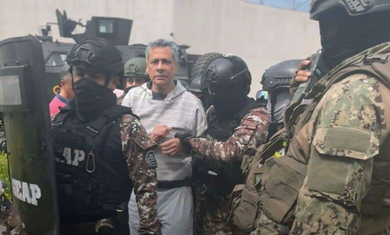 Exvicepresidente de Ecuador Jorge Glas está en huelga de hambre en la cárcel, dice abogada